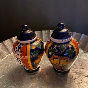 Talavera Made In Mexico Salt & Pepper Shakers